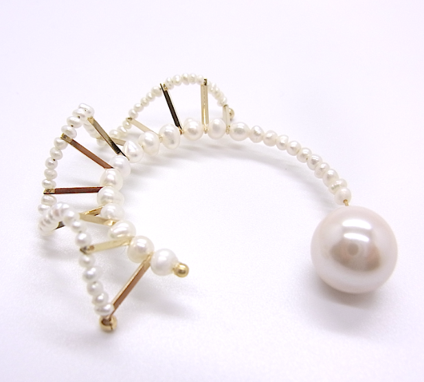 淡水パール フリル　フープピアス　CAD アッシュペーフランス　２個セット フリルパールピアス/サクラパール | C.A.D. Tokyo online store