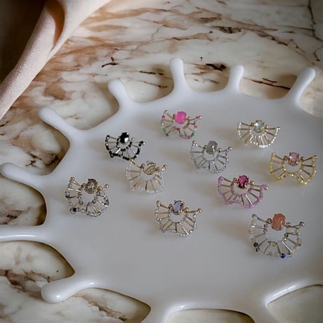 フリルピアス/bijou/vintage