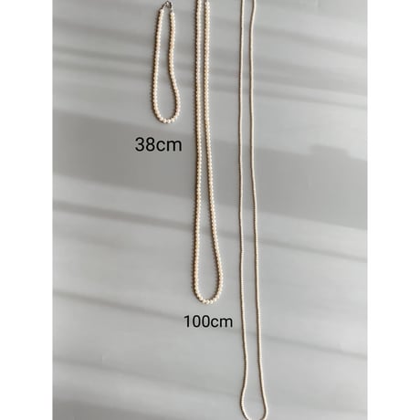 パールネックレス/38cm