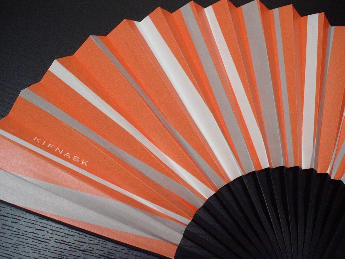 2024/6/28-7/3 期間限定】イニシャル扇子 （オレンジ） | KIFNASK