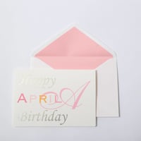 バースデーカード《4月／日にち入り》 | KIFNASK