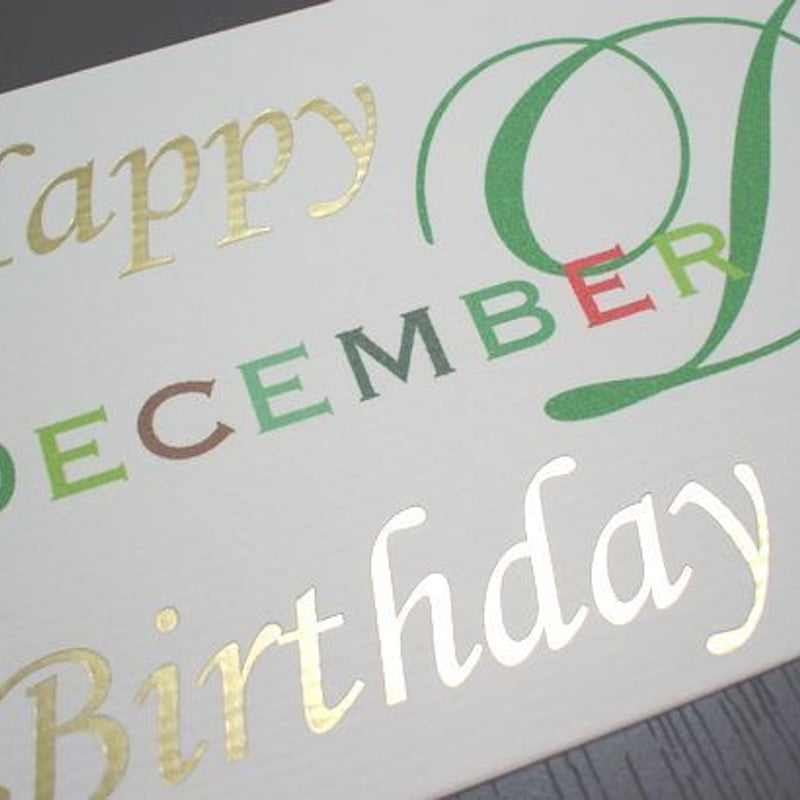 バースデーカード《12月／日にちなし》 | KIFNASK
