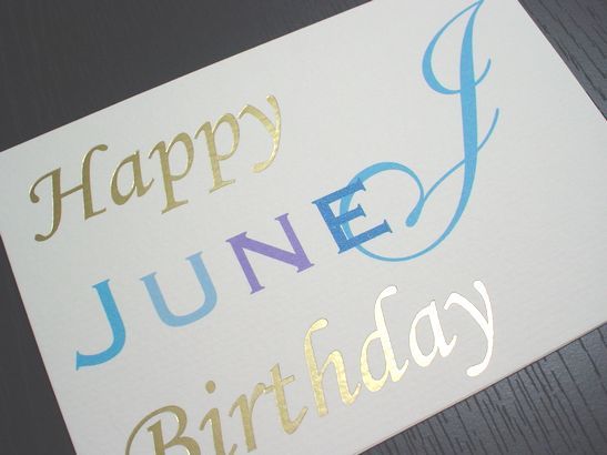 バースデーカード《6月／日にちなし》 | KIFNASK