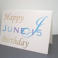 バースデーカード《6月／日にち入り》