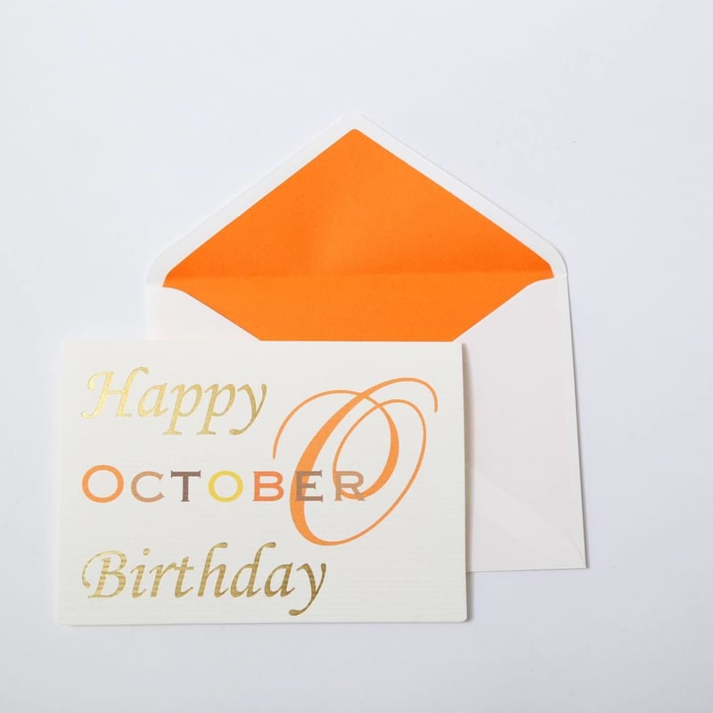 バースデーカード《10月／日にちなし》 | KIFNASK