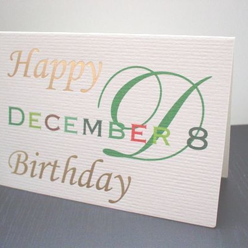 バースデーカード《12月／日にち入り》 | KIFNASK