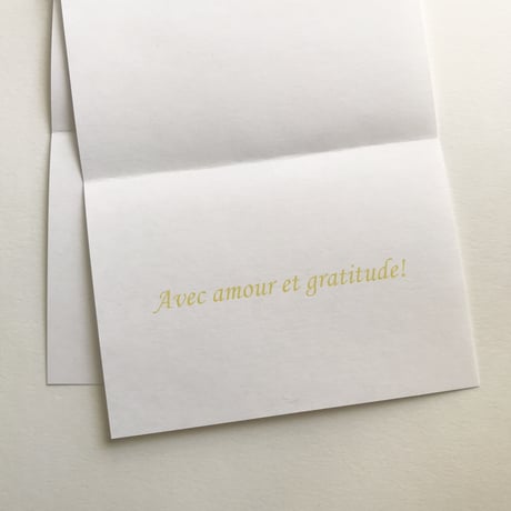 サンキューカード《Merci beaucoup》イエロー