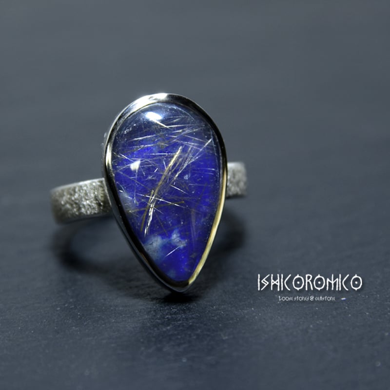 64【天然ルチルクォーツ】【天然ロイヤルブルーサファイア】3【天然ラピスラズリ】 64【天然ルチルクォーツ】【天然ロイヤルブルーサファイア】3【天然