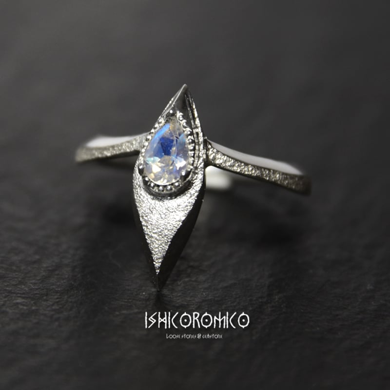 アンデシン-ラブラドライトのリング | 手磨き天然石のお店-イシコロミコ