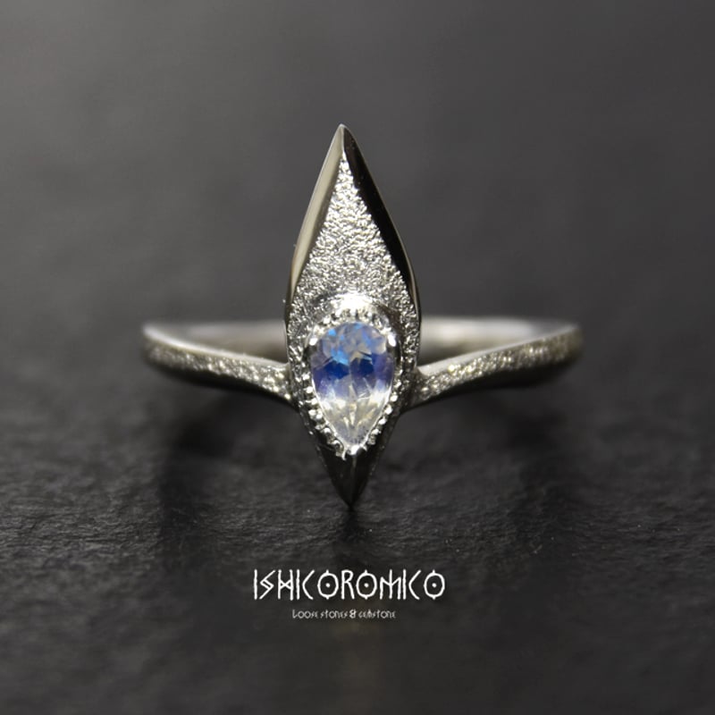 アンデシン-ラブラドライトのリング | 手磨き天然石のお店-イシコロミコ