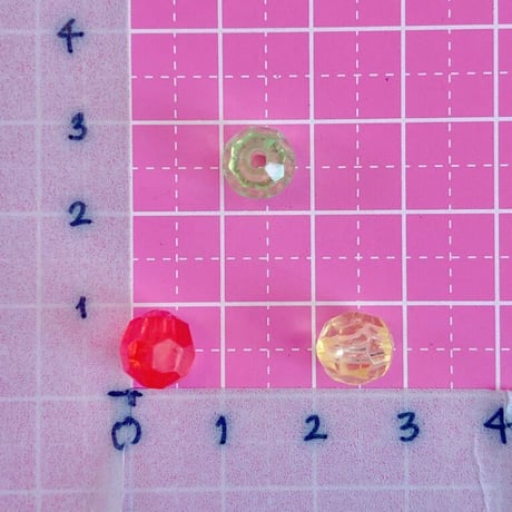 ラウンドカット ビーズ ミックス 50個 ☆ハンドメイド☆パーツ☆素材☆キッズアクセサリー☆かわいい☆ゆめかわいい☆パステル☆