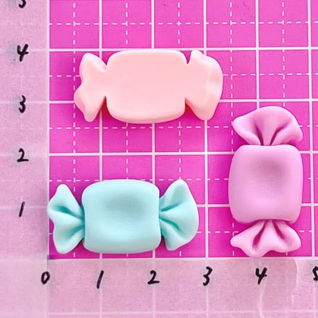 パステル キャンディ デコパーツ 6個  ☆ハンドメイド☆パーツ☆資材☆キッズアクセサリー☆かわいい☆ゆめかわいい☆パステル☆