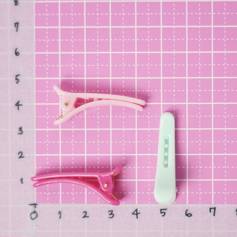 カラフル ヘアクリップ 14個☆ハンドメイド☆パーツ☆素材☆キッズ