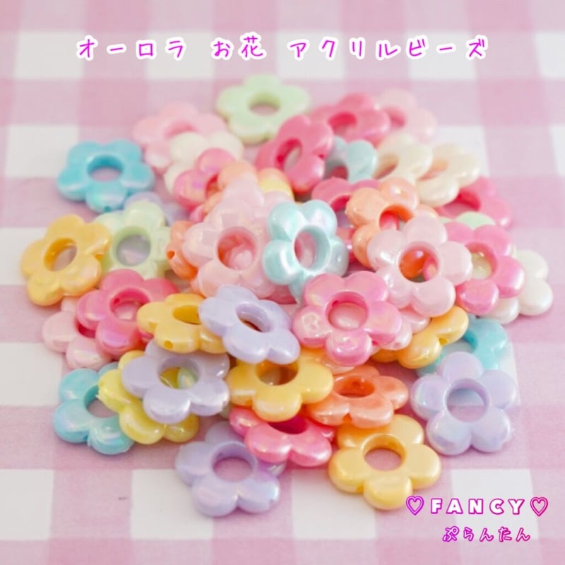 N994 / カスタムタッチペン＆ボールペン オーロラお花 リボンビーズ N994 / カスタムタッチペン＆ボールペン オーロラお花 リボンビーズ
