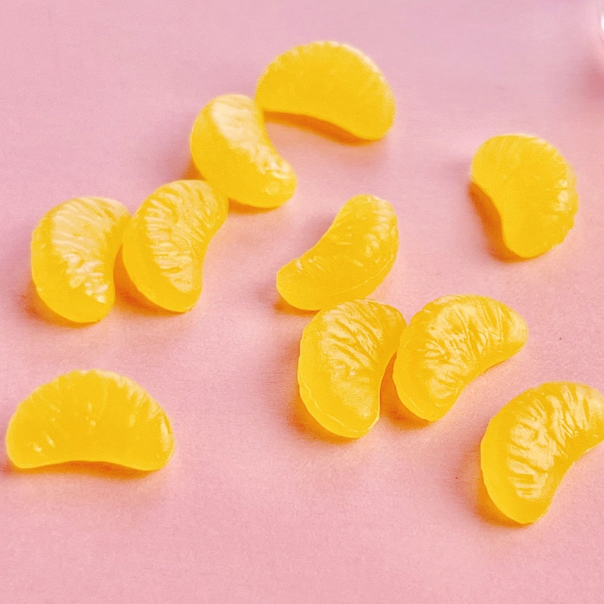 トッピングパーツ みかん 10個 ☆ハンドメイド☆パーツ☆資材☆キッズ