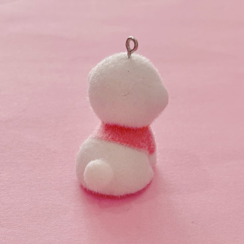 犬 チャーム ピンクウェア 1個 ☆ ハンドメイド☆パーツ☆素材