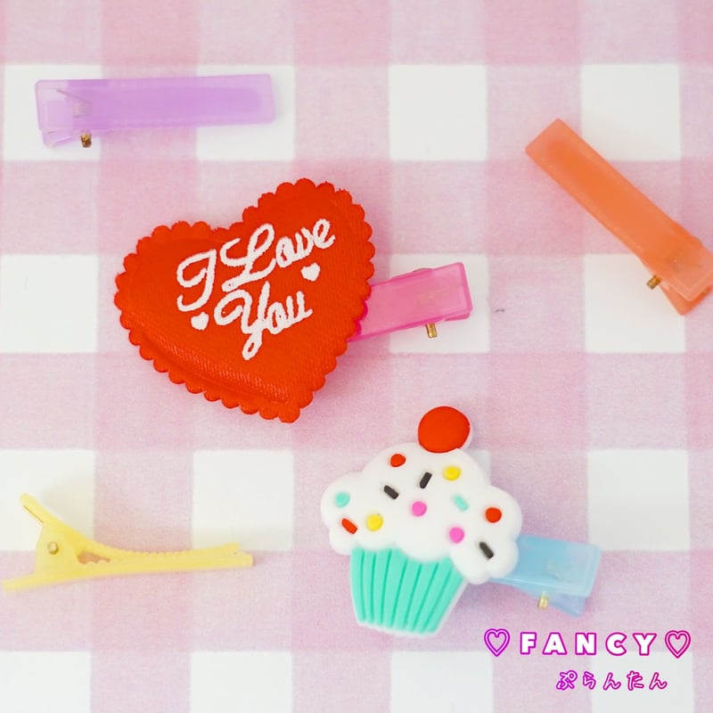 クリア ミニ ヘアクリップ 20個 ☆ハンドメイド☆パーツ☆素材☆キッズ