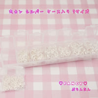 丸カン シルバー 約1450個 7サイズ ケース入り ☆ハンドメイド☆パーツ☆素材☆キッズアクセサリー☆かわいい☆ゆめかわいい☆パステル☆デコパーツ☆カボション☆
