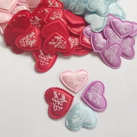 ハートモチーフ  10枚☆ハンドメイド☆パーツ☆素材☆キッズアクセサリー☆かわいい☆ゆめかわいい☆パステル