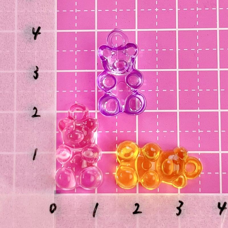 くまさん グミ チャーム 7個☆ハンドメイド☆パーツ☆素材☆キッズ