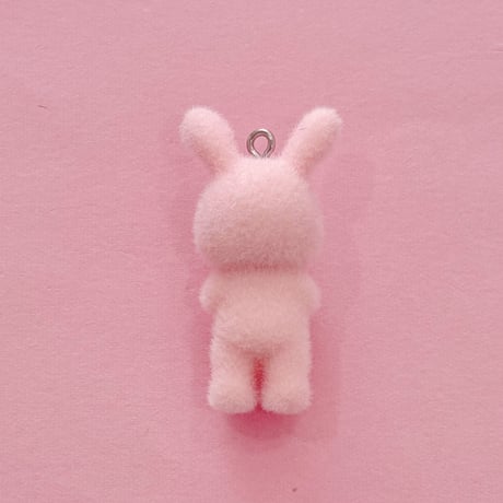 うさぎチャーム ピンク １個 ☆ ハンドメイド☆パーツ☆素材☆キッズアクセサリー☆かわいい☆ゆめかわいい☆パステル☆