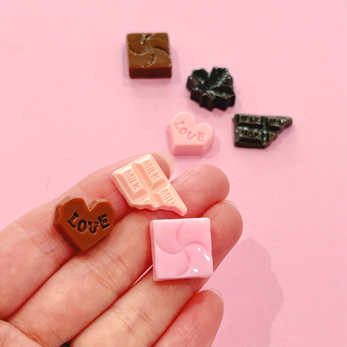 残りわずか！ハンドメイド デコパーツ チョコレート スイーツ 10個