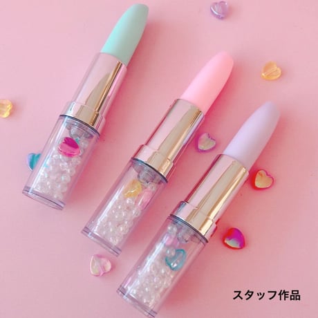 リップ型ボールペン 3本セット 本体のみ  ☆ハンドメイド☆パーツ☆素材☆キッズアクセサリー☆かわいい☆ゆめかわいい☆パステル☆ファンシーぷらんたん