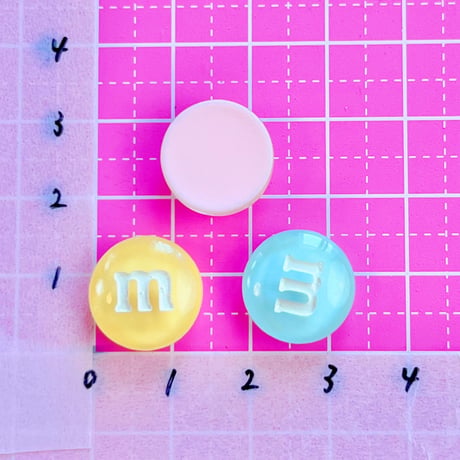 クリア mチョコ デコパーツ 8個  ☆ハンドメイド☆パーツ☆資材☆キッズアクセサリー☆かわいい☆ゆめかわいい☆パステル☆