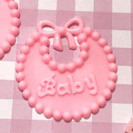 ベビーパーツ スタイ 2個☆ハンドメイド☆パーツ☆素材☆キッズアクセサリー☆かわいい☆ゆめかわいい☆パステル☆