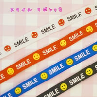 ニコちゃん リボン 4m ☆ハンドメイド☆パーツ☆素材☆キッズアクセサリー☆かわいい☆ゆめかわいい☆パステル