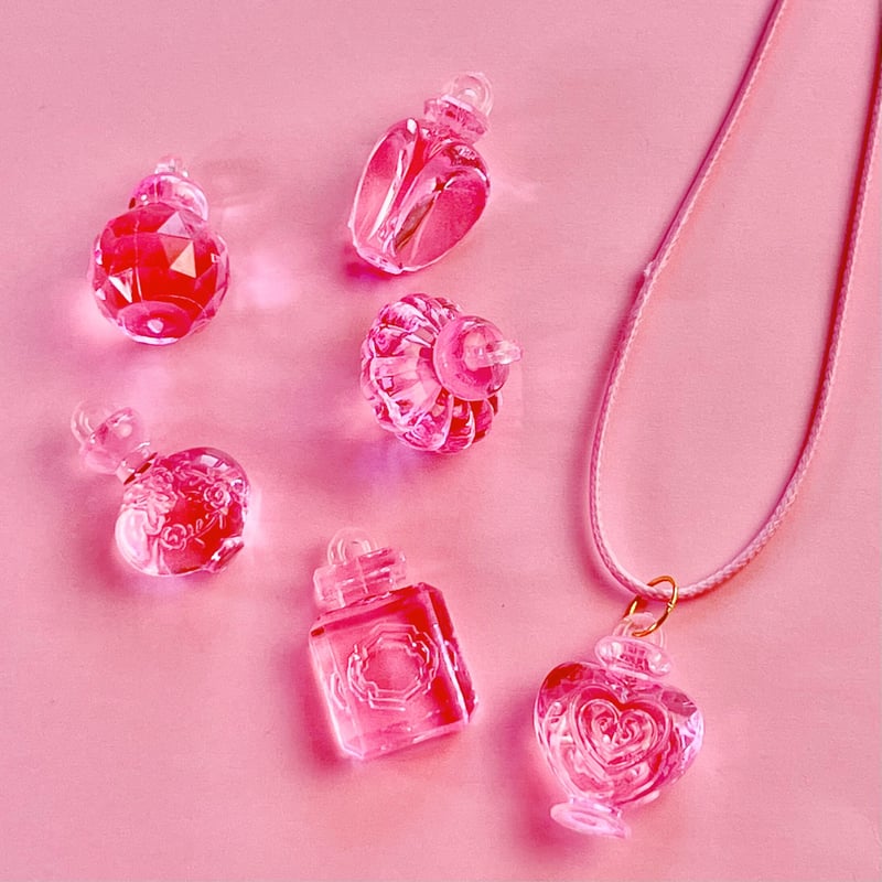 ゆめかわ 香水チャーム 6個☆ハンドメイド☆パーツ☆素材☆キッズ