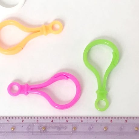 プラフック キーホルダー 10個☆ハンドメイド☆パーツ☆素材☆キッズアクセサリー☆かわいい☆ゆめかわいい☆パステル