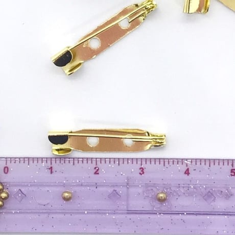 ブローチピン ウラピン 20個☆ハンドメイド☆パーツ☆素材☆キッズアクセサリー☆かわいい☆ゆめかわいい☆パステル