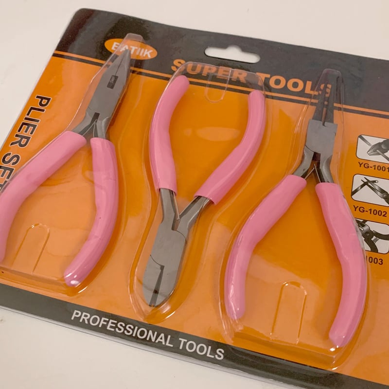 NSKYハンドメイド　アクセサリー アクセサリー工具 3本セット やっとこ ニッパー ☆ハンドメイド