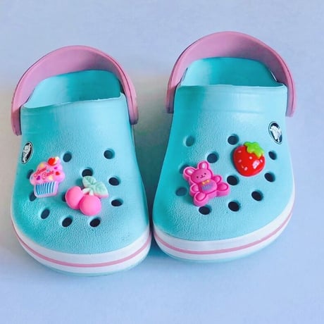 サンダルアクセサリーパーツ 20個 クロックス ジビッツ ☆ハンドメイド☆パーツ☆素材☆キッズアクセサリー☆かわいい☆ゆめかわいい☆パステル☆ファンシーぷらんたん