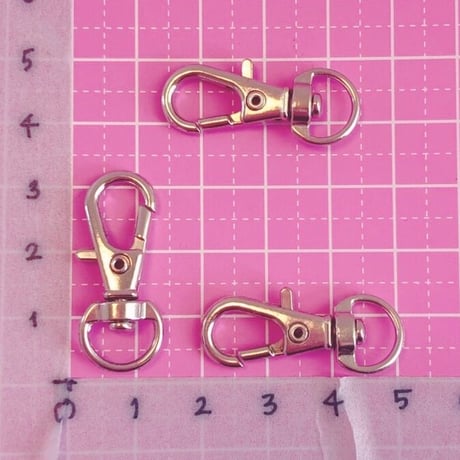 キーホルダーパーツ シルバー 10個 ☆ハンドメイド☆パーツ☆素材☆キッズアクセサリー☆かわいい☆ゆめかわいい☆パステル☆