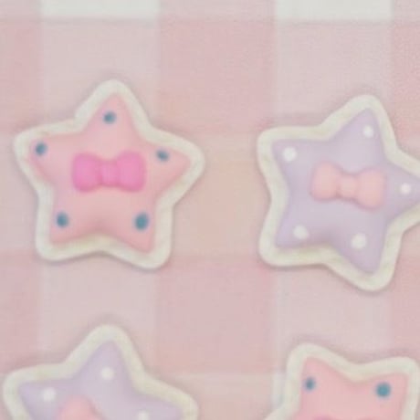 星 リボン デコパーツ 4個 ☆ハンドメイド☆パーツ☆素材☆キッズアクセサリー☆かわいい☆ゆめかわいい☆パステル