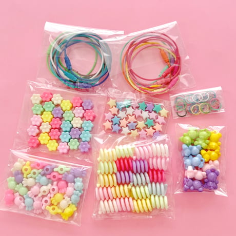 【キット】ワイヤーキーホルダー キット ☆アクセサリーキット☆ハンドメイド☆パーツ☆素材☆キッズアクセサリー☆かわいい☆ゆめかわいい☆パステル