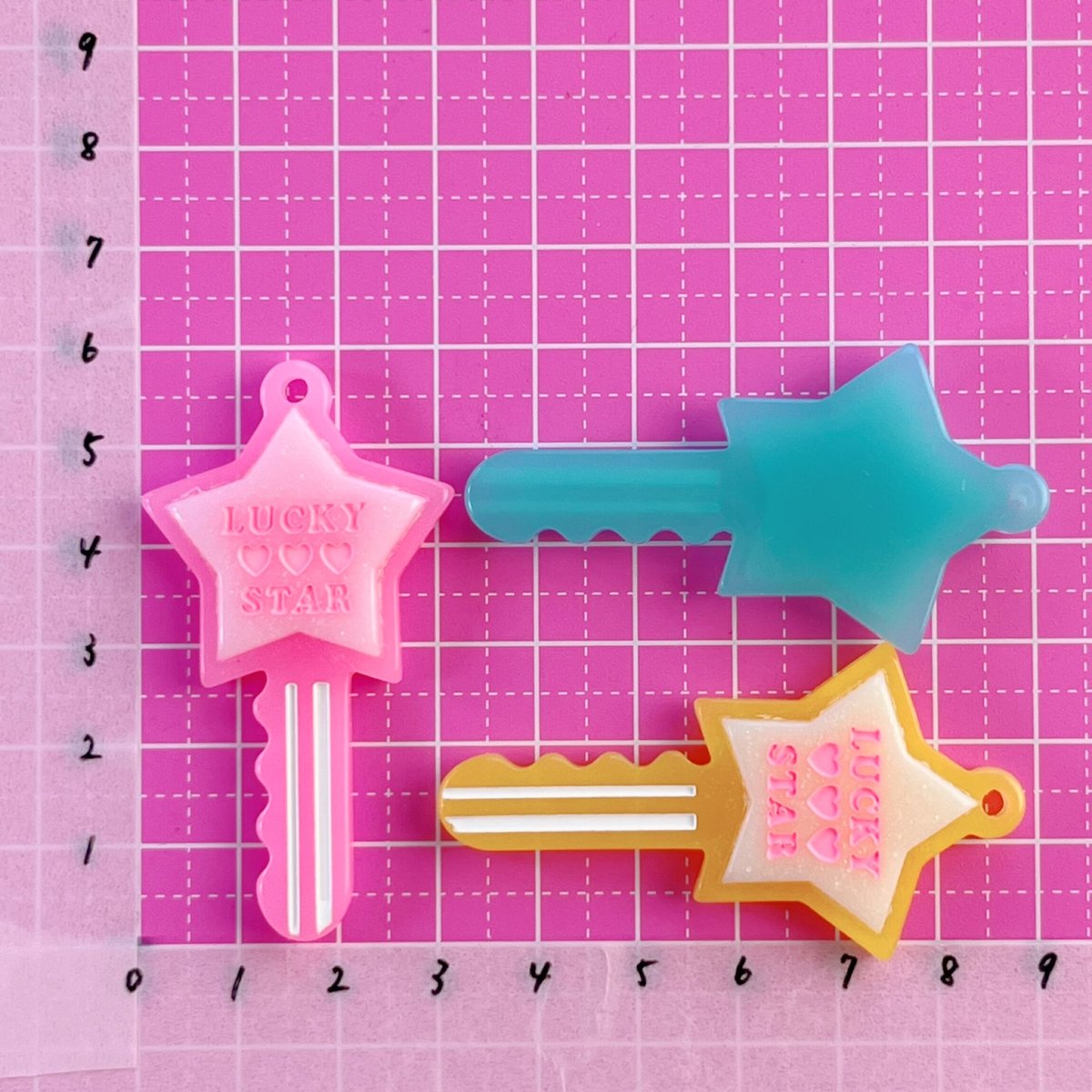 カギチャーム 星 7個☆ハンドメイド☆パーツ☆素材☆キッズ