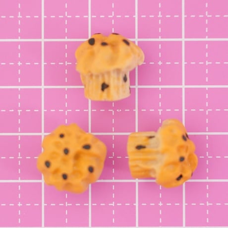 チョコチップマフィン デコパーツ 6個☆ハンドメイド☆パーツ☆素材☆キッズアクセサリー☆かわいい☆ゆめかわいい☆パステル