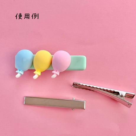 ワニ口 ヘアクリップ  6センチ  10本 シルバー ☆ハンドメイド☆パーツ☆資材☆キッズアクセサリー☆かわいい☆ゆめかわいい☆パステル☆