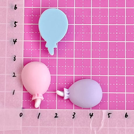 パステル ふうせん  デコパーツ 10個  ☆ハンドメイド☆パーツ☆資材☆キッズアクセサリー☆かわいい☆ゆめかわいい☆パステル☆