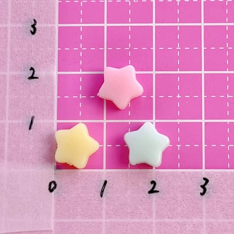トッピングパーツ 星  12個 ☆ハンドメイド☆パーツ☆資材☆キッズアクセサリー☆かわいい☆ゆめかわいい☆パステル☆