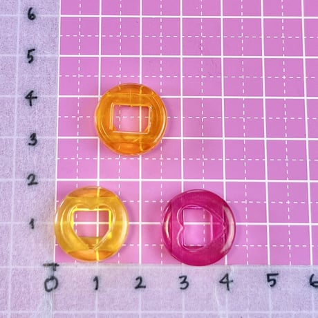 クリア ハートくり抜き ビーズ 20個☆ハンドメイド☆パーツ☆素材☆キッズアクセサリー☆かわいい☆ゆめかわいい☆パステル☆