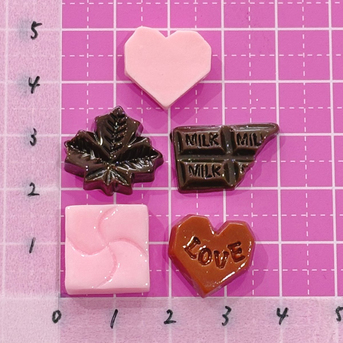残りわずか！ハンドメイド デコパーツ チョコレート スイーツ 10個