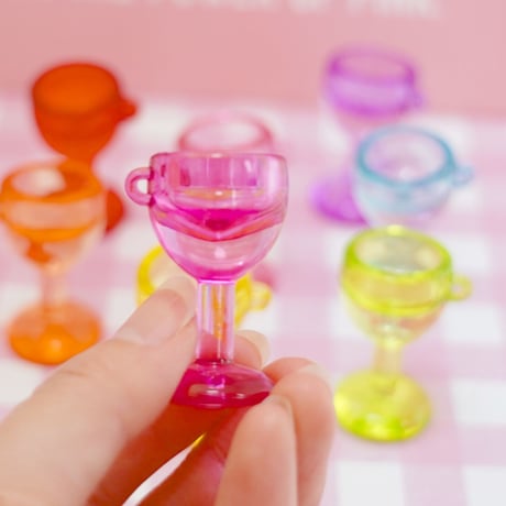 BIC クリア グラスチャーム 10個 ☆ハンドメイド☆パーツ☆素材☆キッズアクセサリー☆かわいい☆ゆめかわいい☆パステル☆ファンシーぷらんたん