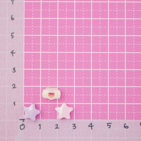 パステル お星さま ビーズ ヘアゴム 30個 ☆ハンドメイド☆パーツ☆素材☆キッズアクセサリー☆かわいい☆ゆめかわいい☆パステル☆ファンシーぷらんたん