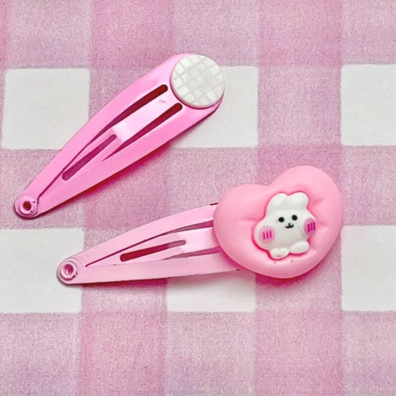 台座付き パッチンどめ 20個☆ハンドメイド☆パーツ☆素材☆キッズ