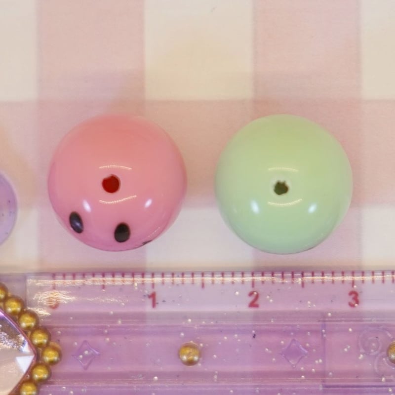 ニコちゃんマークビーズ 14ミリ 20個 ☆ハンドメイド☆パーツ☆素材