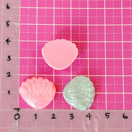 シェル 貝 デコパーツ 10個 ☆ハンドメイド☆パーツ☆素材☆キッズアクセサリー☆かわいい☆ゆめかわいい☆パステル